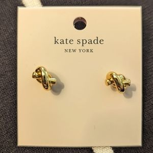kate spade Sailor's Knot Gold Earrings